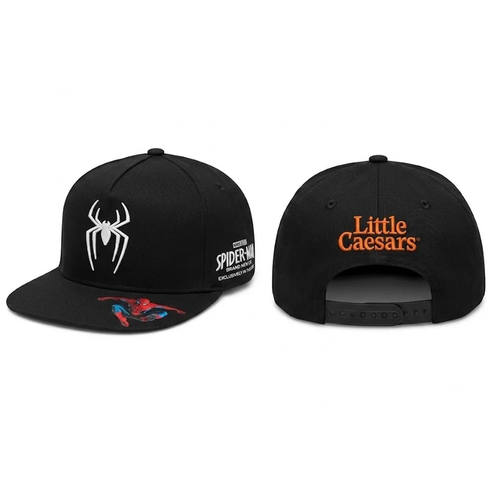 Spider-Man Spiderman x Little Caesars Pizza movie promo employee hat snapback